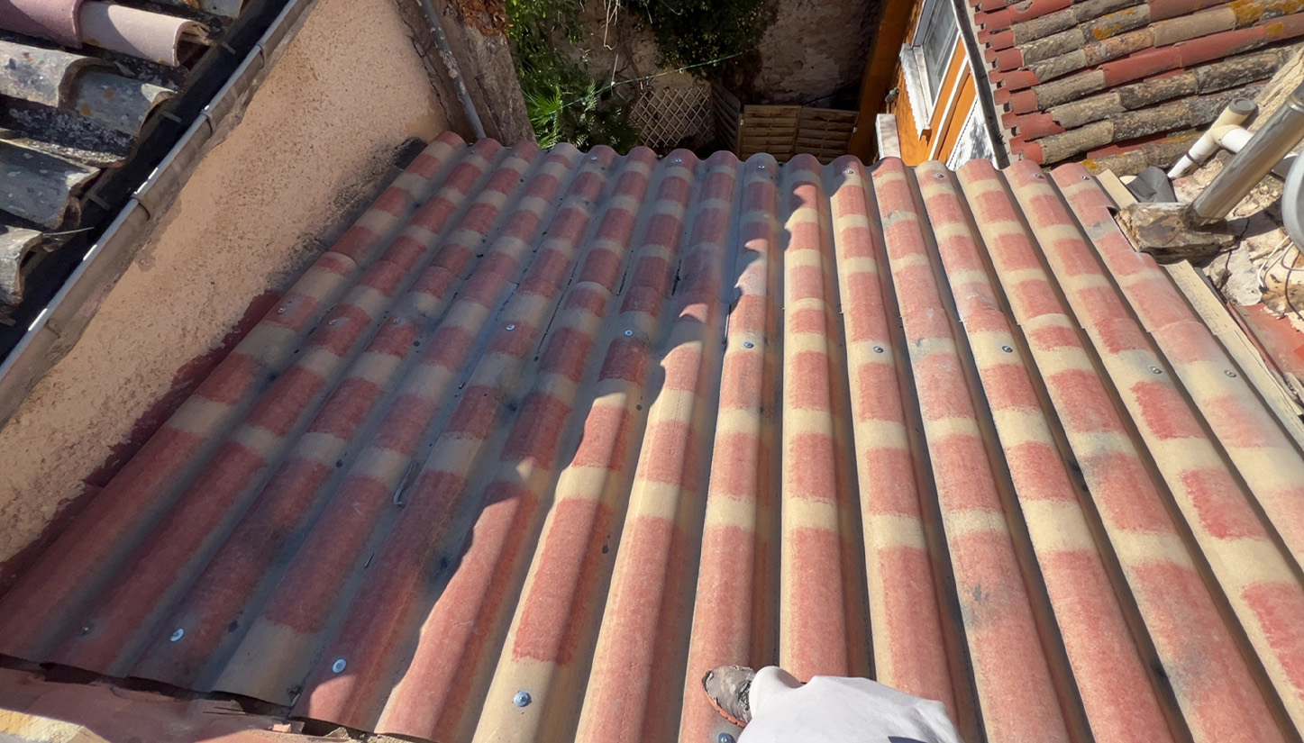 Image d'une réparation de toit après intervention de TB rennovation